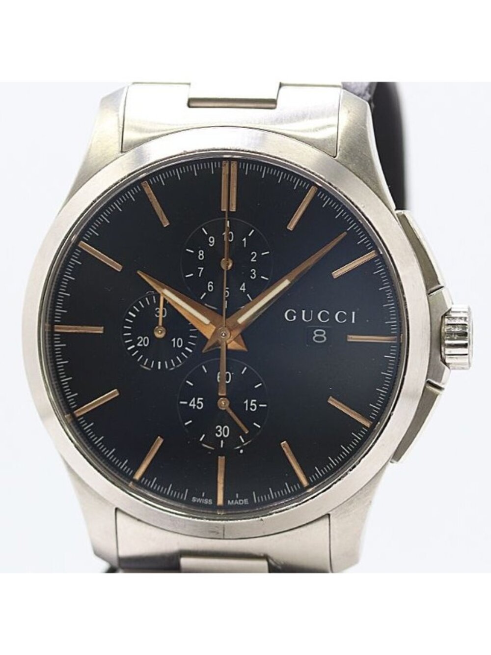 Gucci G-Timeless Chronograph 126.2 Black Dial Watch
